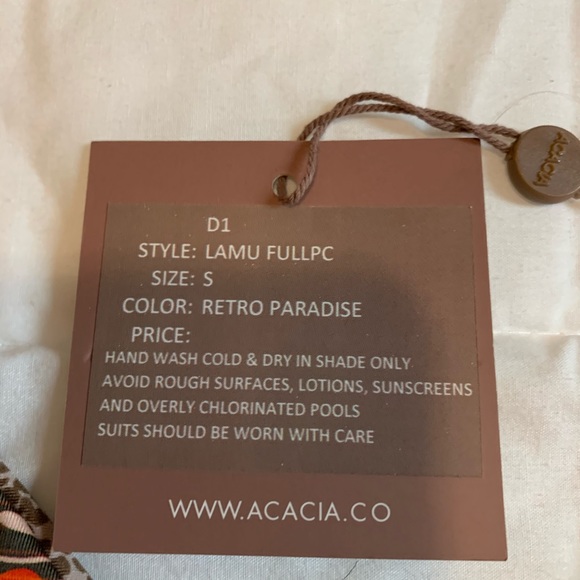 💛SOLD💛Acacia Swimwear Retro Paradise - Picture 3 of 3